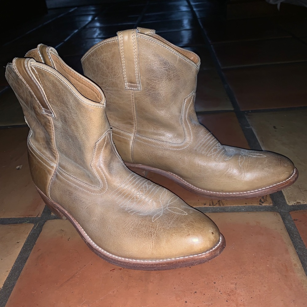 Leather boots